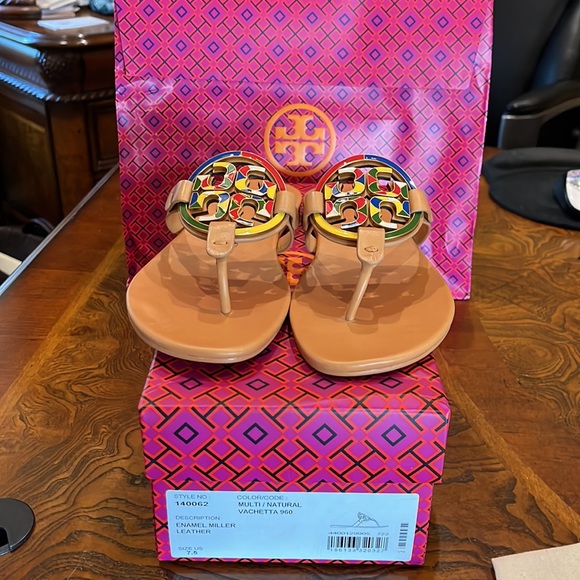 Tory Burch Enamel Miller Soft Natural Vachetta - Picture 5 of 7